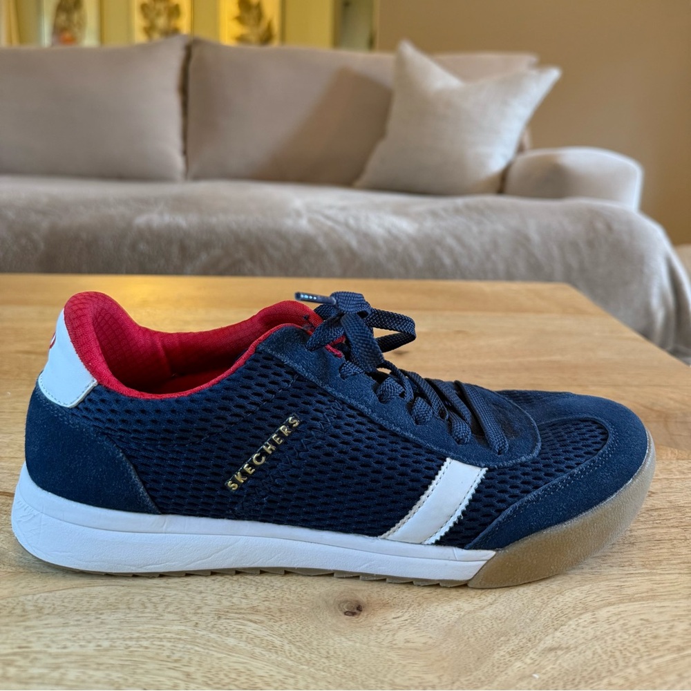 Skechers Blue and Red Casual Shoes